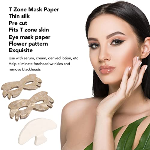 Folha de papel máscara para os olhos de Vingvo, máscara de zona t fina e respirável papel portátil macio portátil