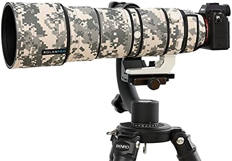 Rolanpro impermeável Tampa de camuflagem de camuflagem para Sony Fe 200-600mm F5.6-6.3 G OSS Lens