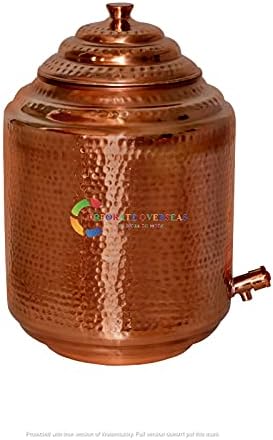 Corporativo no exterior Veja mais Faça mais recipiente de cobre de 16 litros, panela de cobre, tanque de cobre, dispensador de água de cobre, matka de cobre