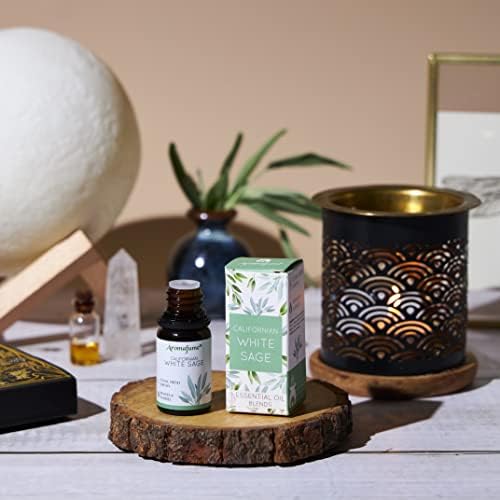 California White Sage Essential Difusor Blend by AromAfume | 30ml | Extratos de Salvia Apiana | Promove paz e positividade | Ideal para rituais de purificação e limpeza