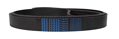 D&D PowerDrive 5VX750/08 Cinturão em faixas, 5/8 x 75 OC, 8 bandas, borracha
