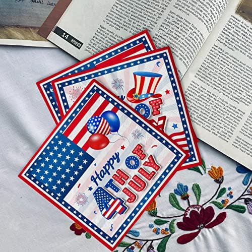4 de julho do partido decoração-patriótico suprimentos 40pcs Memorial Day American Flag Gambine