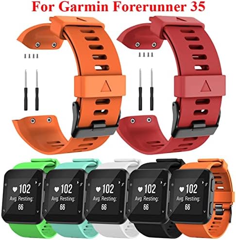 Fehauk Strap for Garmin Forerunner 35 Smart Watch Substituição Pulseira Watchband Watchtrap Silicone Band Pulcelet Acessórios Correa