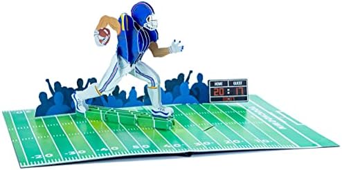 Futebol americano - cartão pop -up 3D para todas as ocasiões - amor, aniversário, natal, esportes,