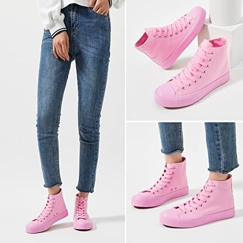 Yageyan Womens High Top Sneakers Sneakers Lace Up Shoes Fashion for Women Casual Classic