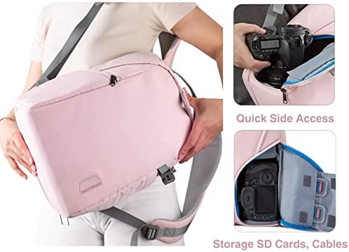 Backpack da câmera Bagsmart, bolsas de câmera DSLR SLR e estojos se encaixam em até 13,3 polegadas