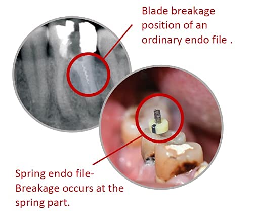 Denflex Flexível Aquecimento Aquecimento Endo Rotário de 23 mm, ferramenta de expansão do canal raiz, broca de peça de mão endodontia niti 6pcs