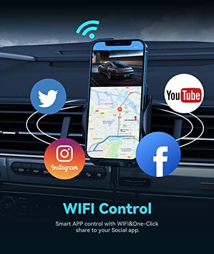 Rayfoto 4k Dual Dash Cam interno Wi-Fi GPS dianteiro 4K e traseira de 2K câmera de painel duplo para carros, tela de 4 , tela sensível ao toque, gravador de câmera do painel de larga angular de 170 ° com sensor Sony, cartão de 32 GB de 32 GB