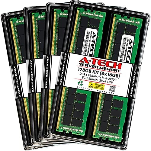 A-Tech 128GB Kit Memory RAM para Supermicro SYS-2029U-TR25M-DDR4 2666MHz PC4-21300 ECC Registrado RDimm 2RX4