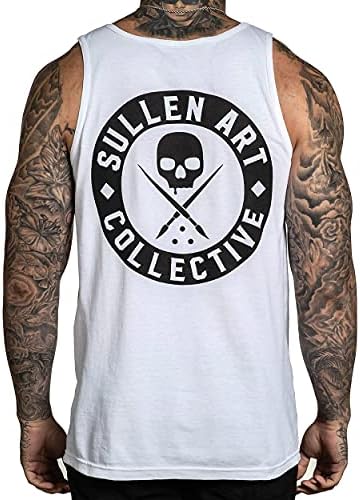 Sullen Summer Standard Fit Graphic Skull Skull Tattoo Top Top-shirt para homens