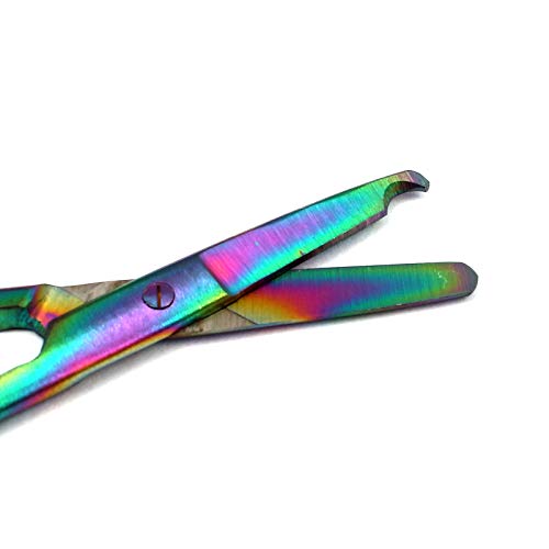 Laja Importa Multi Titanium Color Rainbow Stitch Scissors 3,5 Aço inoxidável