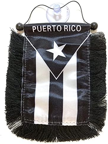 Bandeiras de Porto Rico para Acessórios para Cars Decalques de adesivos porto -riquenho PR Boricua Banderas para AUTOS AUTOS Pequeno mini banner pendurado bandeira de carro de janela Acessório para homens mulheres mulheres