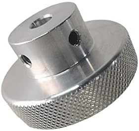 WZHLCX 1,5 Mini Metal Wheel Fitle 0,196 0,315 “Eixo de serra de mesa Pressione Torno CNC, manivela de roda redonda vêm com parafusos de fixação e alça girada