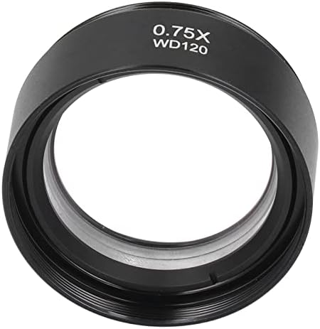 Lente de microscópio FTVogue 0,75x 120mm lente de barlow m48 interface ocular para substituição estéreo de