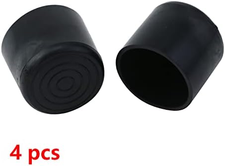 Antrader 1-1/2 polegadas Diâmetro PVC Mesa redonda da cadeira de cadeira Caps Caps Móveis Pets Protetores de piso