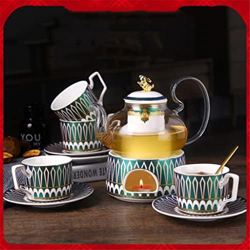 TJLSS Vintage Inglês Cerâmica Cerâmica Céfilo Céfil Coloque Copa de Picer Definir Bone China Copa de Chá de chá Conjunto de chá