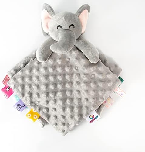 Kidsy Joy, Baby Soother Planta adorável para meninas e meninos | Cobertor com tags coloridas | Animal de