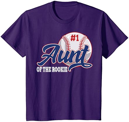 Tia da camiseta de tema de beisebol de beisebol novato no 1º aniversário