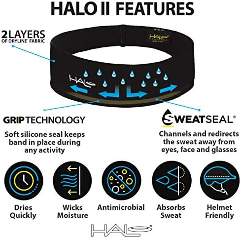Halo para a cabeça do halo Halo II, pulôver de banda de suor para homens e mulheres, sem deslizamento