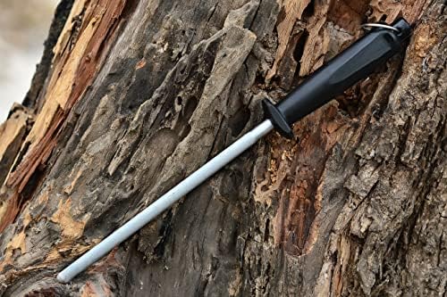 Holding de afiação da faca de aço 12 polegadas, bastão de faca de aço carbono premium, fácil de usar para facas e afiadores de haste - manutenção diária