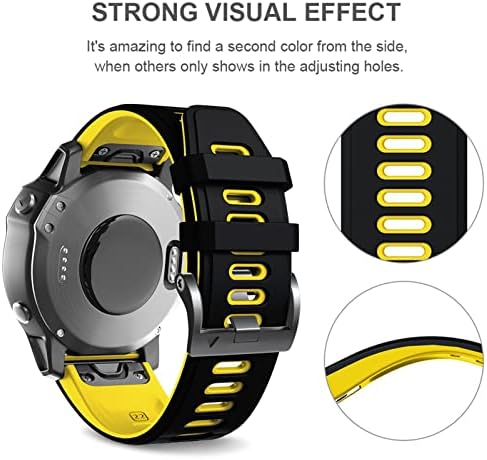 EEOMOIK Sport Silicone Smart Watch Bracelet Strap for Garmin Fenix ​​6x 7 7x 3HR 935 945 ABORDA