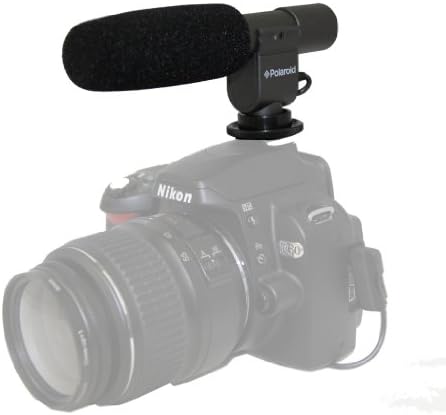 Microfone de espingarda do condensador de vídeo Polaroid Pro para o Samsung HMX-U20, Q20, QF20 CAMcorder