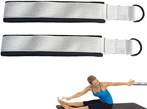 Tiras de Pilates, um par de tiras de fivela de ioga pilates duplas, tiras de exercício não deslizantes