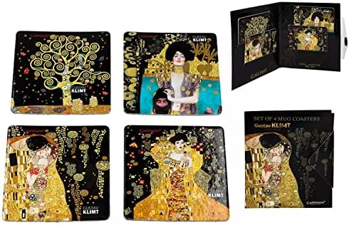 Coaster de caneca do World Gifts com design de arte clássica Exibição quadrada decorativa - The Tree of Life