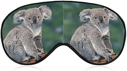 Koala fofo urso de máscara de olho de sono engraçado capa de olho macia com olho noturna ajustável para homens