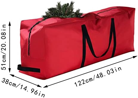 Tote de armazenamento de Natal, Garage Totes grandes sacos de armazenamento com zíper grande alças
