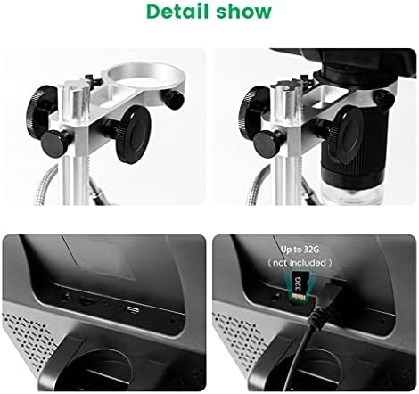 Microscópio SLNFXC 8,5 polegadas 1080p Microscópio de exibição LCD ajustável para solda manutenção