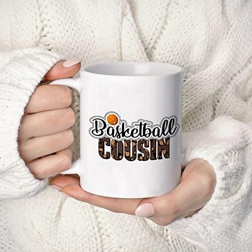 BestorLove Family Basketball Coffee Caneca de caneca de leopardo Copo 11oz de 11 onças de família
