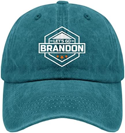 2024 FJB Lets Go Brandon Capas de beisebol de Brandon Hat Baseball Para Mulheres Funnamente Lavado