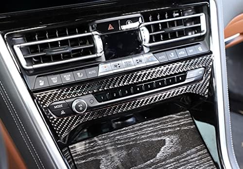 Novo adesivo de tampa de CD do centro de fibra de carbono protetora compatível com BMW 8 Series G14 G15 G16