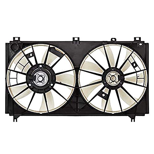 Rareelectrical New Cooling Fan Compatible with Lexus Is350 2008-2009 by Part Number 16361-31100 1636131100 16361-31350