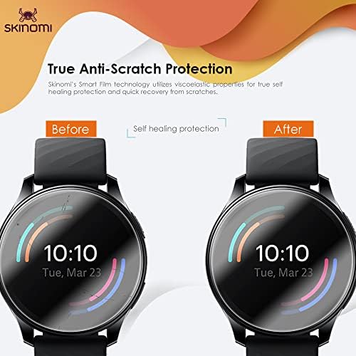 Protetor de tela Skinomi Compatível com OnePlus Watch Clear TechSkin TPU Anti-Bubble HD Film