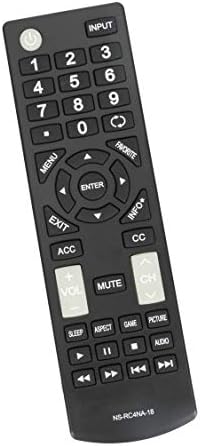 NS-RC4NA-18 Replacement Remote Control fit for Insignia TV NS-50D510NA17 NS-55D420NA18 NS-49D420NA18 NS-40D420NA18 NS-32D220NA18 NS-32D311NA17 NS-24D310NA17 NS-24D310NA19 NS-22D420NA18 NS-19D310NA21