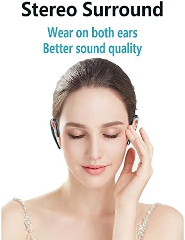 Fone de ouvido Bluetooth sem fio, fone de ouvido de uso indolor com microfone para celular, plugue não ouvido sem condução sem osso ouvido para os fones de ouvido, fone de ouvido à prova d'água para negócios/escritório/esportes