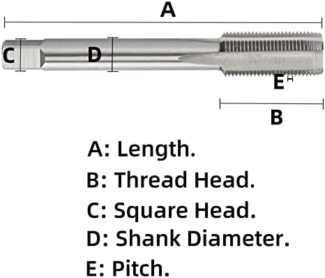 ACETEEL METRIC LINHA TAP M10.5 X 0.5, Máquina HSS Tap Mão direita M10.5x0.5mm