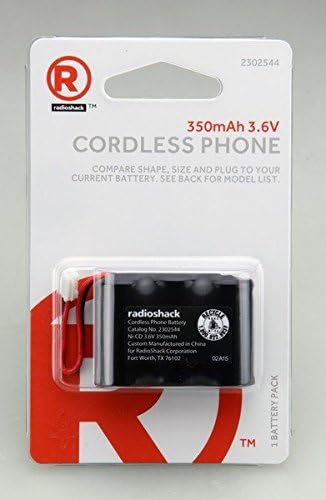 RADIOSHACK 3,6V 350mAh Ni-CD sem fio Bateria de telefone