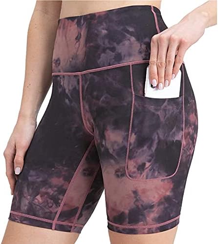 Tantisy Women Fashion Camuflage Impressão de bolsos de cintura alta shorts de moto