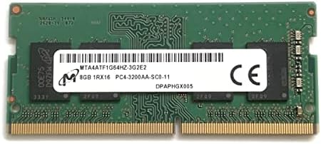 Micron 8GB SODIMM DDR4 3200 PC4 1RX16 MTA4ATF1G64HZ-3G2 260 PIN SO-DIMM Laptop Notebook RAM Memória para Dell HP Lenovo e outros sistemas