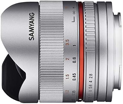 Samyang sy28fe8s-se 8mm f2.8 lente de peixe ultra larga para câmeras de montagem eletrônica da