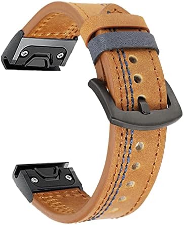 VBWVA para Garmin Fenix ​​5 5x mais 6 6x Pro 3 h Smart Watch Leather Band Straplet para Forerunner