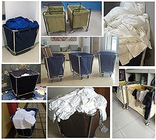 Omoons Movable Trolleys Removable Bags com cesta de lavanderia cesto de lavanderia carrinho de serviço