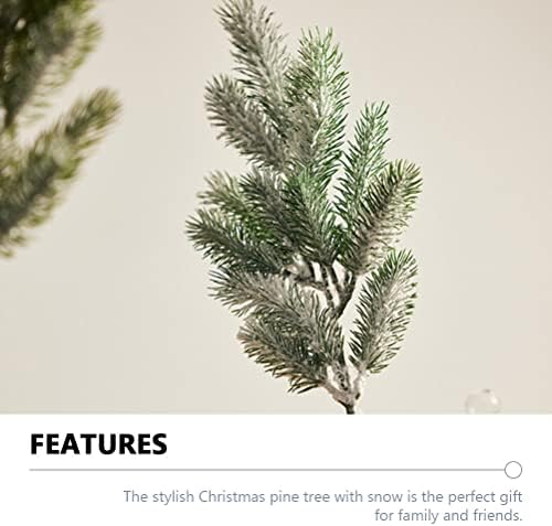 ABOOFAN 2 PCS Adorável chip de plástico plantas falsas decoração pinheiro de Natal com decoração de